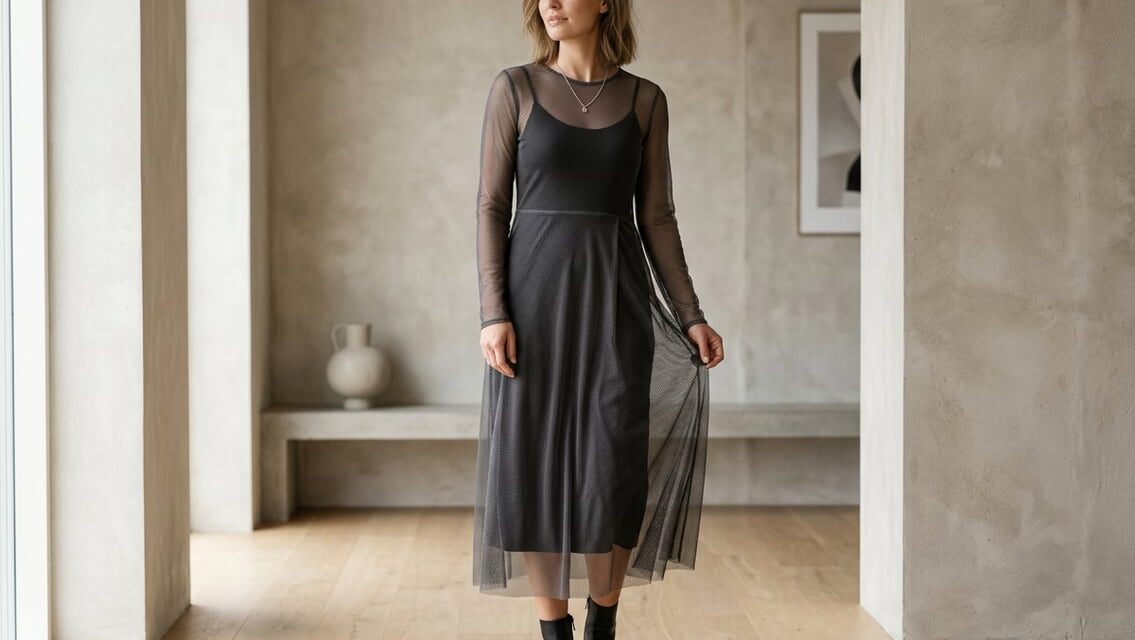 Mesh-kjole – sådan styler du den transparente trend