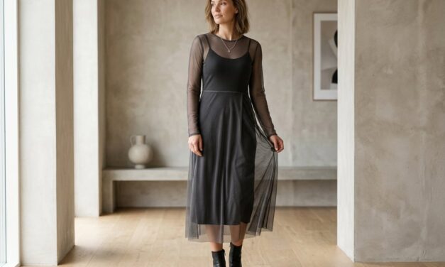 Mesh-kjole – sådan styler du den transparente trend