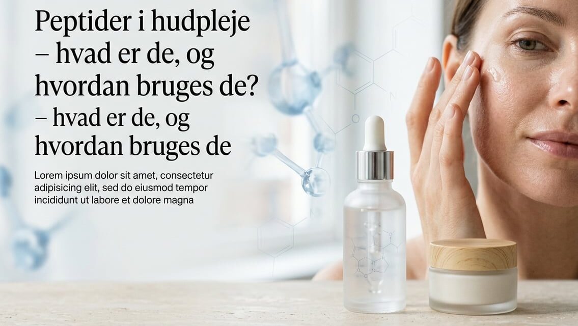 Peptider i hudpleje – hvad er de, og hvordan bruges de?